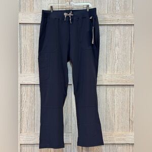 Essential Threads Scrub Pants sz XXL Navy Blue NWT